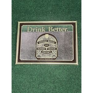 Vintage Chivas Regal Blended Scotch Whiskey Bar Mirror - Man Cave - Scotland